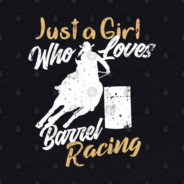 Cowgirl who loves Barrel Racing by Gold Wings Tees